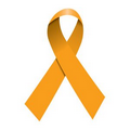 Orange Awareness Ribbon Temporary Tattoo